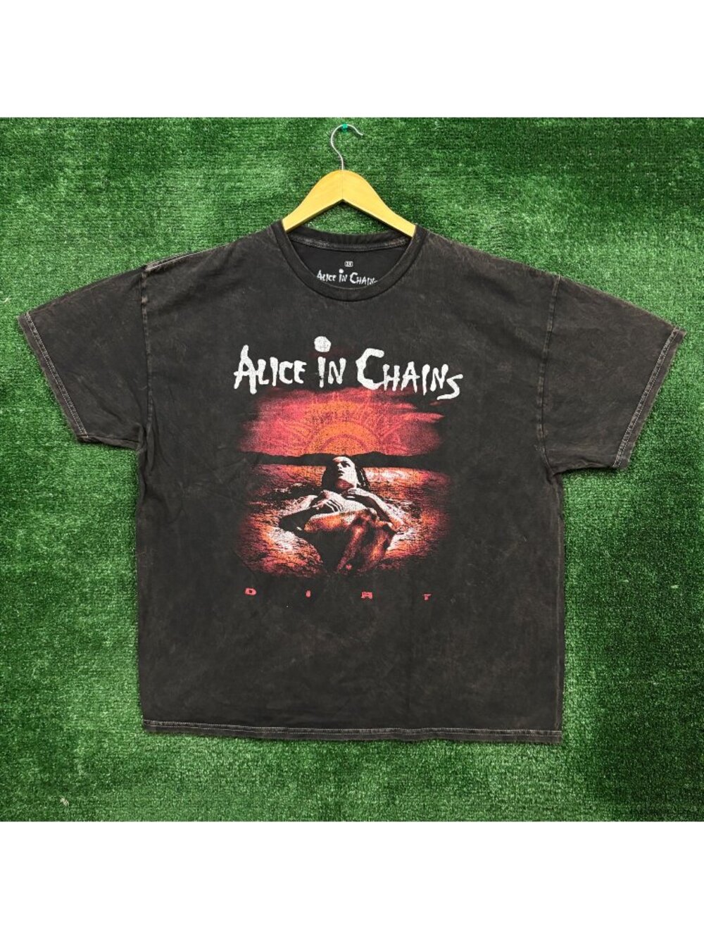 Alice In Chains Dirt Est 1987 Rock Band Mineral Wash T-Shirt Size 2X